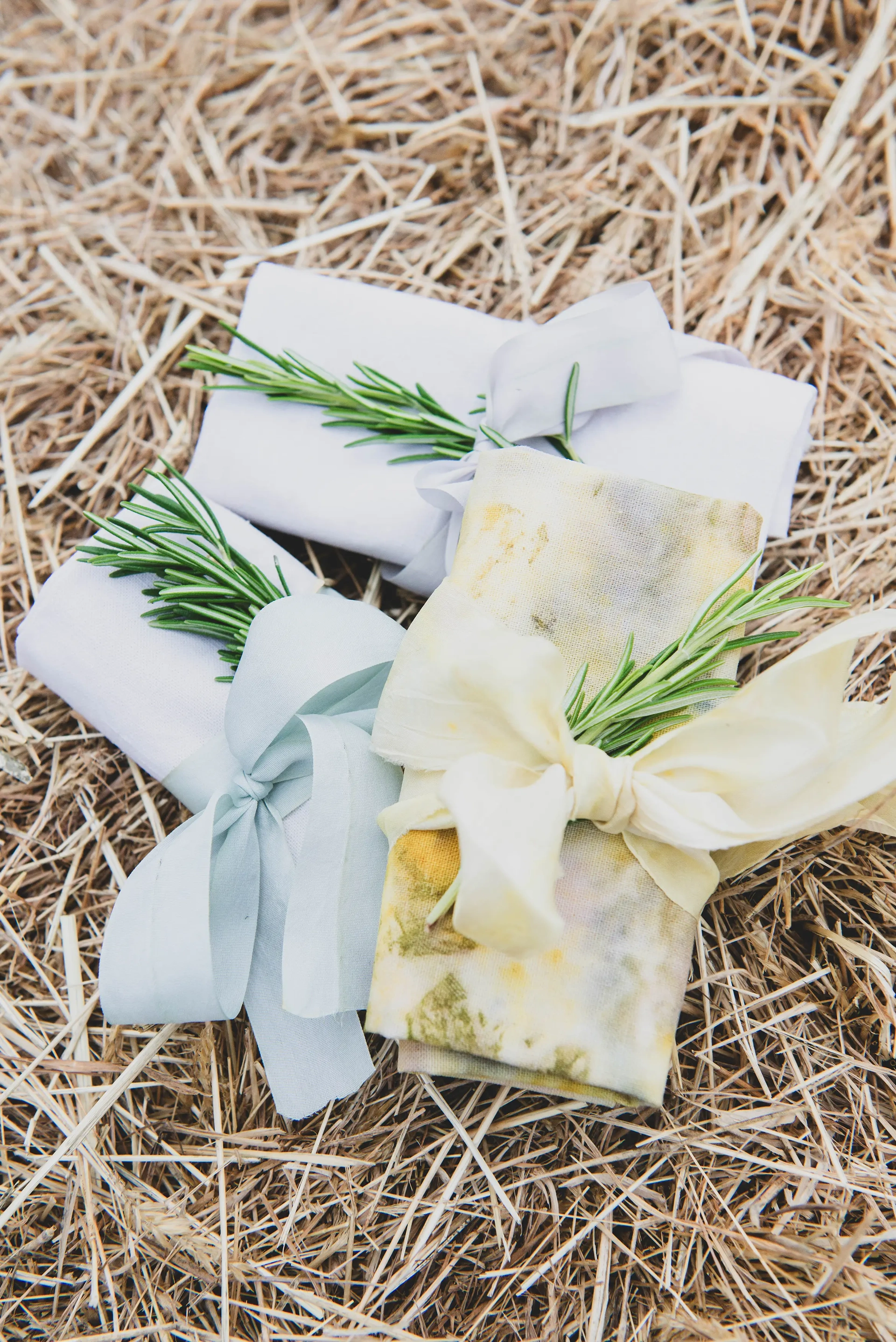 Naturally dyed napkins and fabrics for Wild at Heart 1