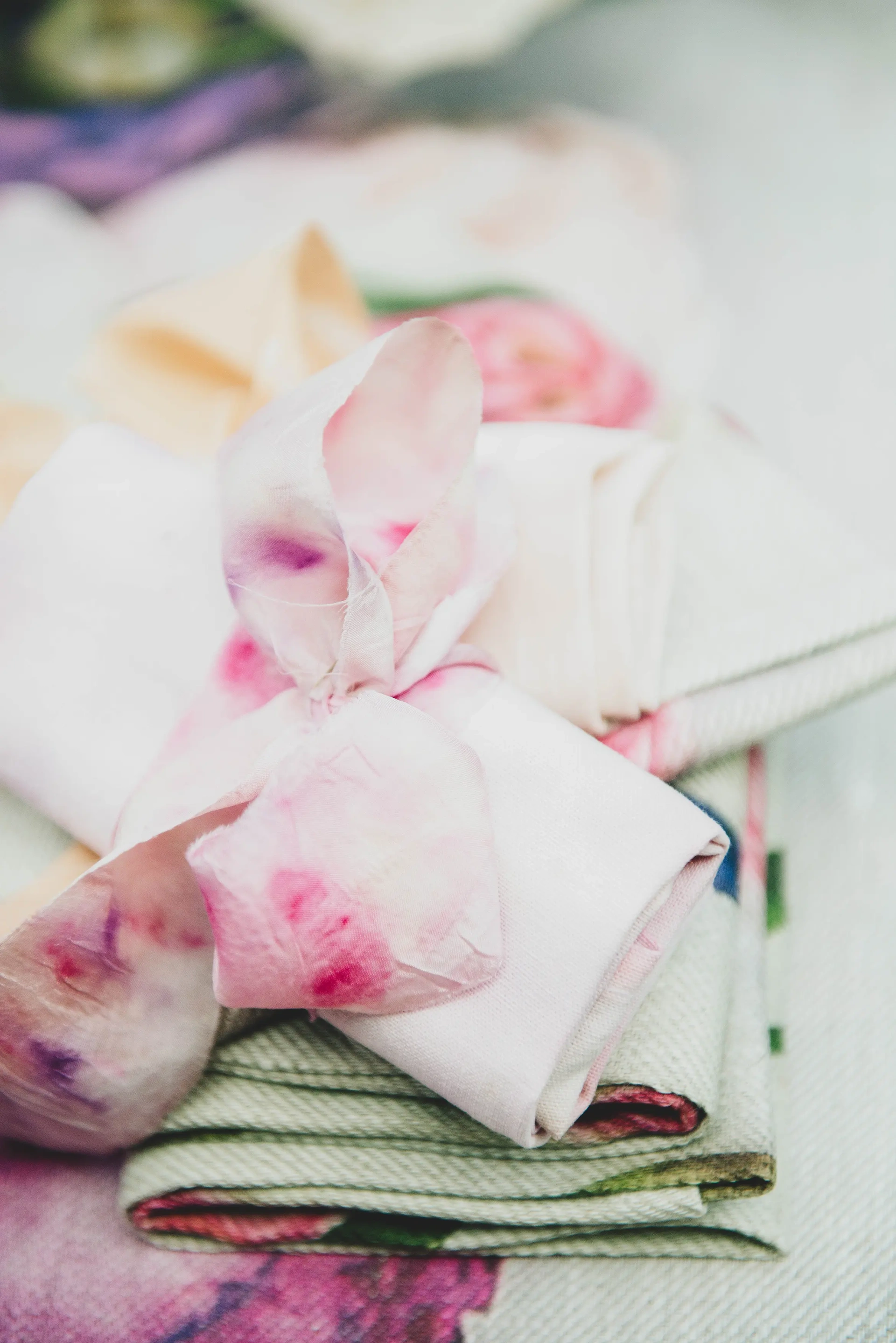Naturally dyed napkins and fabrics for Wild at Heart 10