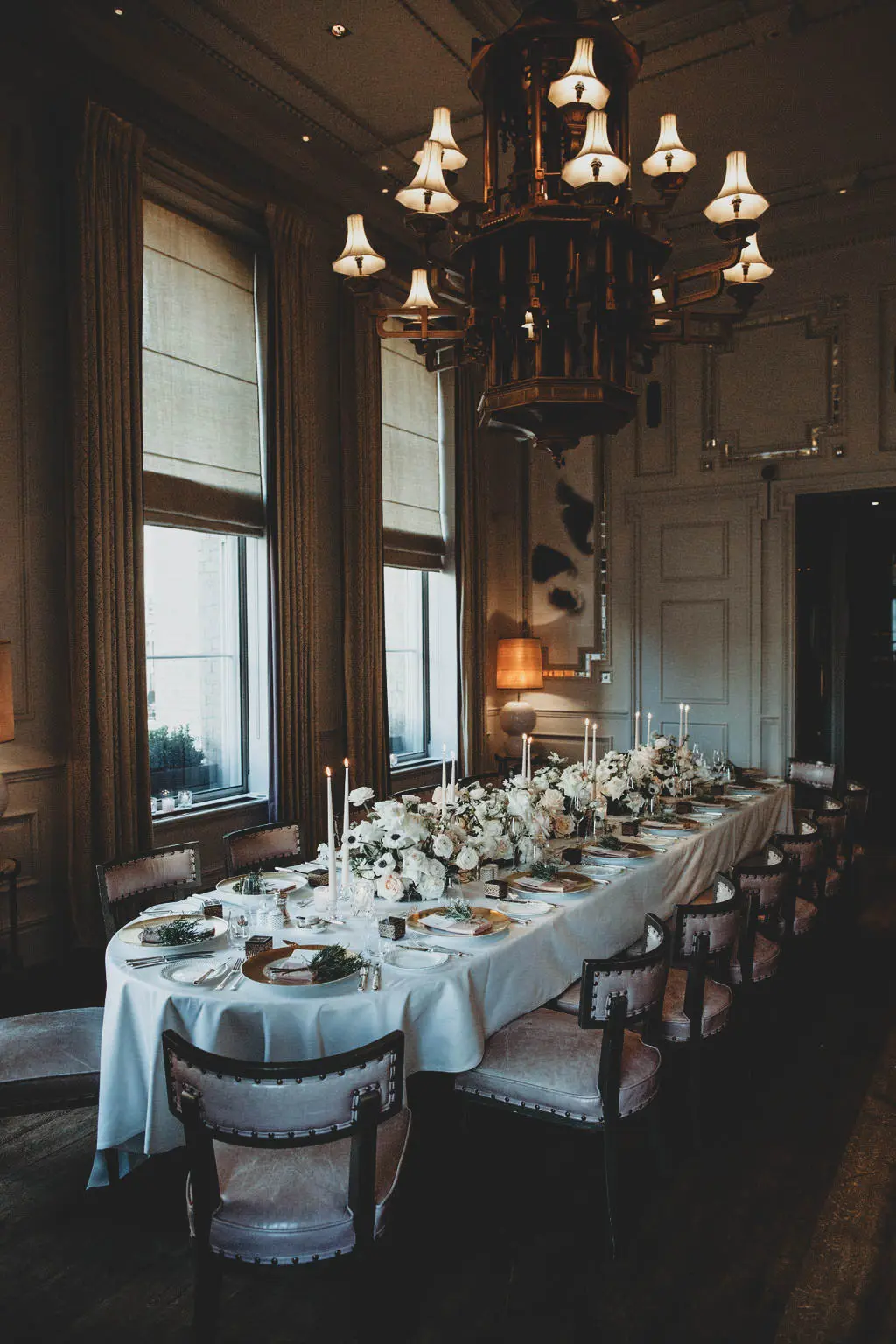 Intimate and romantic winter wedding at The Langham