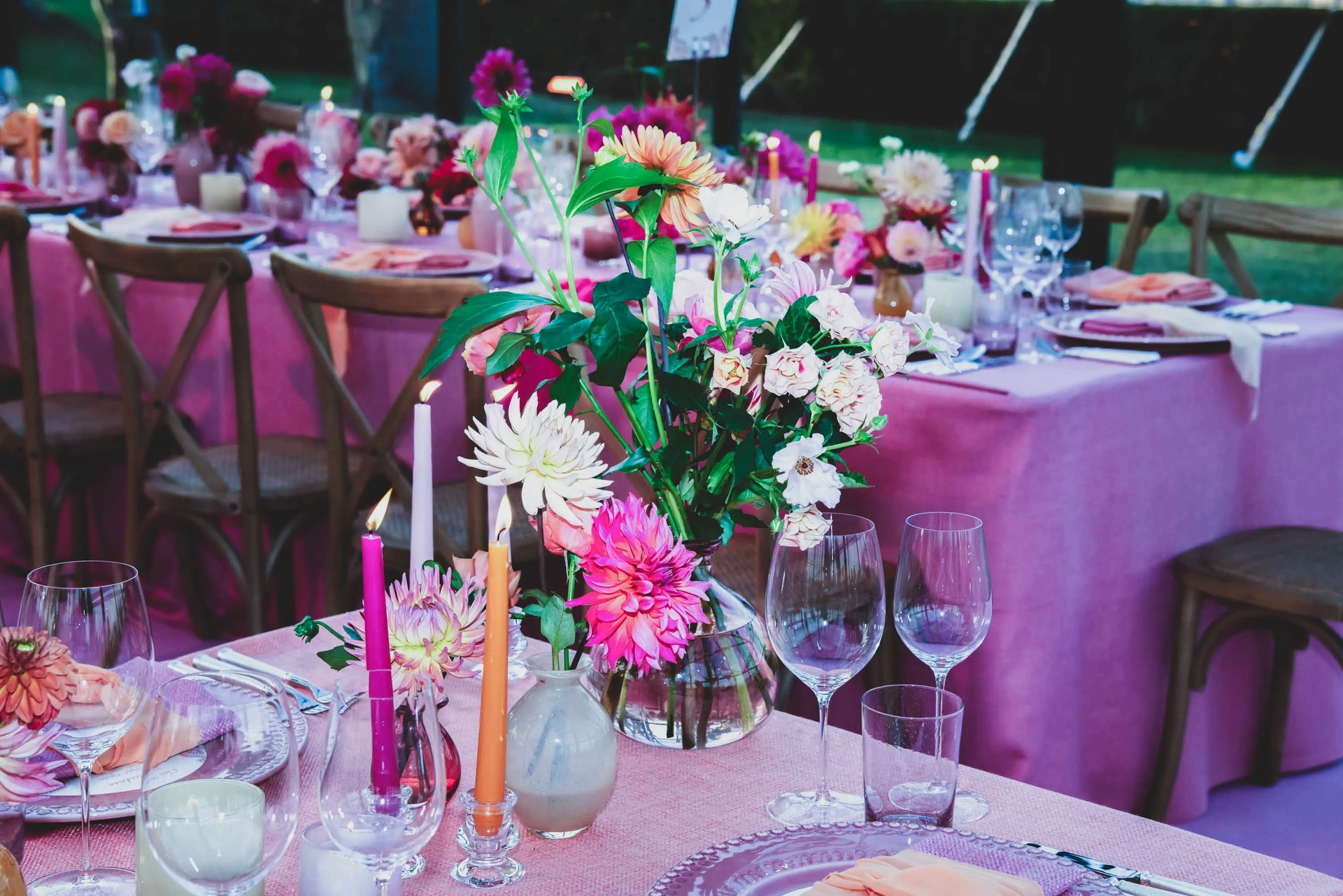 Wedding celebrations with Sarah Haywood Wedding Designs at a private home 9