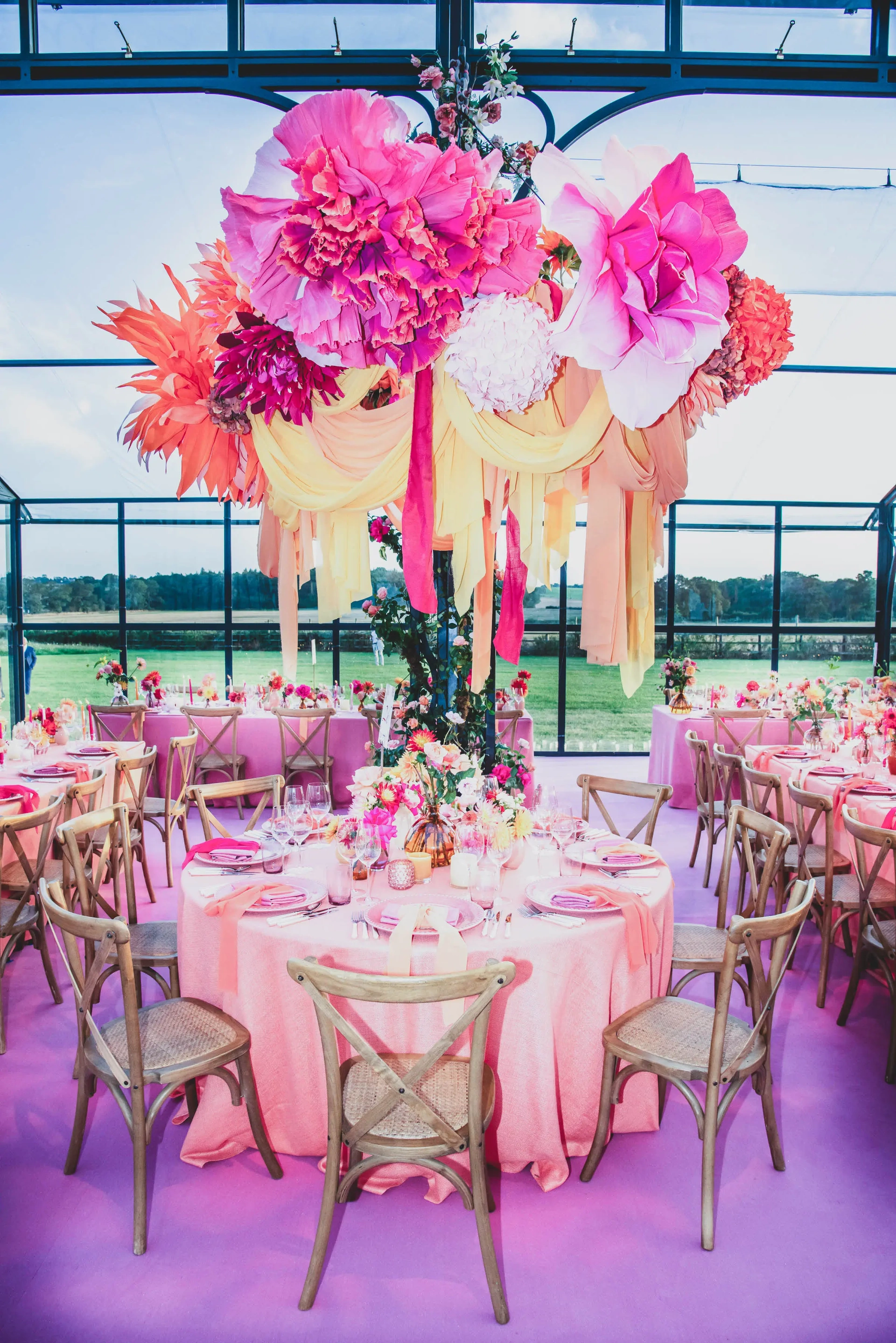 Wedding celebrations with Sarah Haywood Wedding Designs at a private home 10
