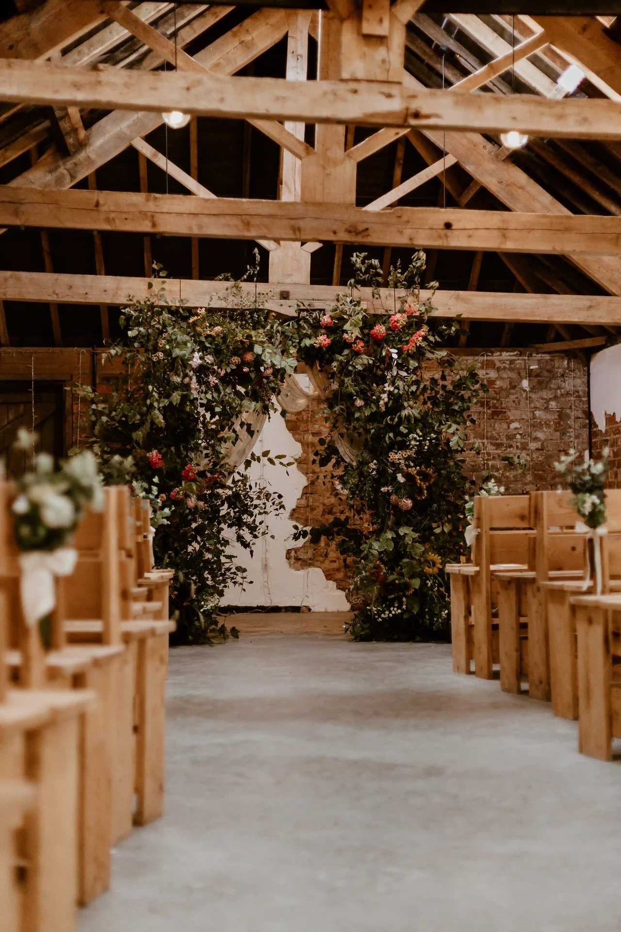 Summer wedding at Woolas Barn